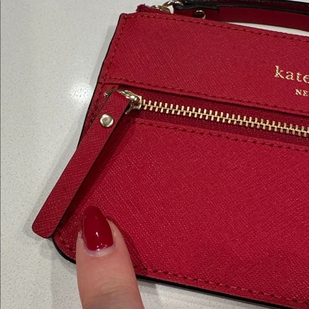 Kate Spade Mikas Pond Bee Wristlet, Pillbox Red Color